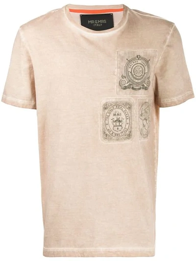 Mr & Mrs Italy Printed T-shirt In Neutrals