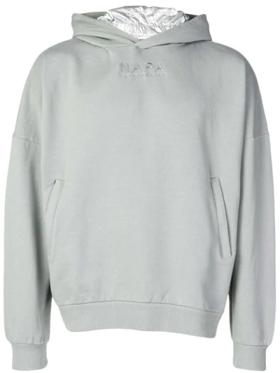 Napa By Martine Rose Hoodie With Detachable Insert In Grey