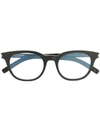 Saint Laurent Horn Rimmed Frame Glasses In Black