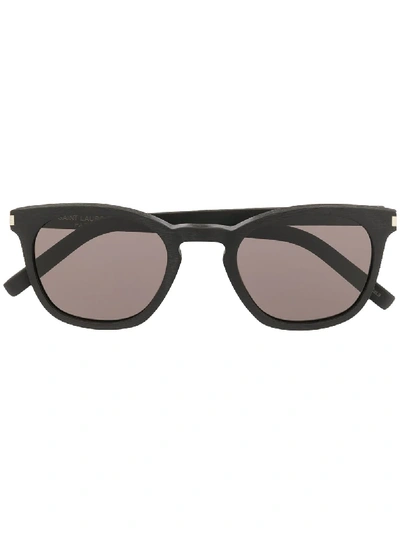 Saint Laurent Wayfarer Frame Sunglasses In Black