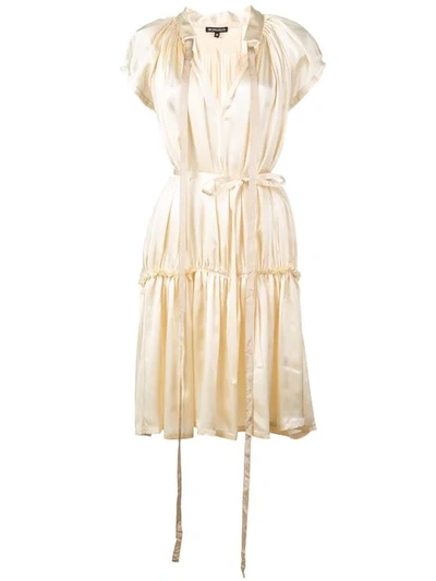 Ann Demeulemeester Flared Strappy Dress In White