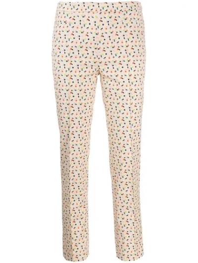 Akris Punto Patterned Trousers In Neutrals