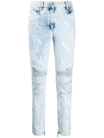 Balmain Acid-wash Jeans - Blue