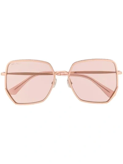 Jimmy Choo Aline Sunglasses In Pink