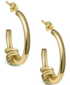 Argento Vivo Multi-disc Hoop Earrings In Gold-plated Sterling Silver