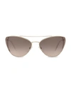 Prada Women's Brow Bar Cat Eye Sunglasses, 68mm In Brown