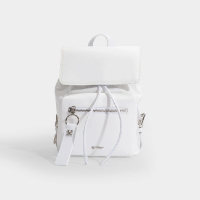 Off-white Off White | Mini Backpack In White Nylon