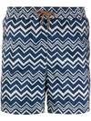 Missoni Badeshorts Mit Zickzackmuster - Blau In Blue