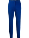 Etro Cropped Skinny Trousers In Blue