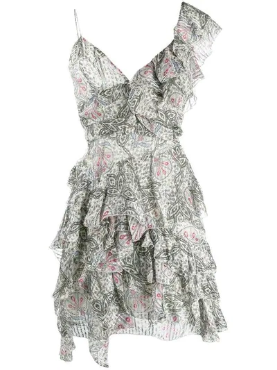 Isabel Marant Floral Day Dress In Neutrals