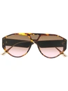 Dior Clan1 Aviator-frame Sunglasses In Brown