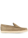 Tod's Round Toe Espadrilles In Neutrals