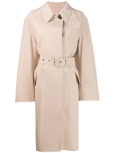 Tom Ford Single-breasted Trench Coat In Neutrals