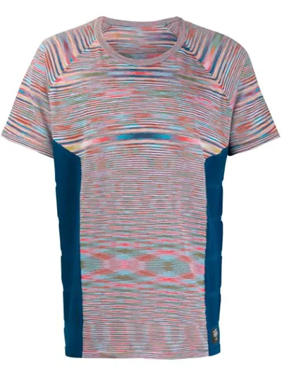 Adidas Originals Tie-dye Panelled T-shirt In Blue