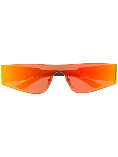 Balenciaga Eyewear Thin Frame Sunglasses - Orange