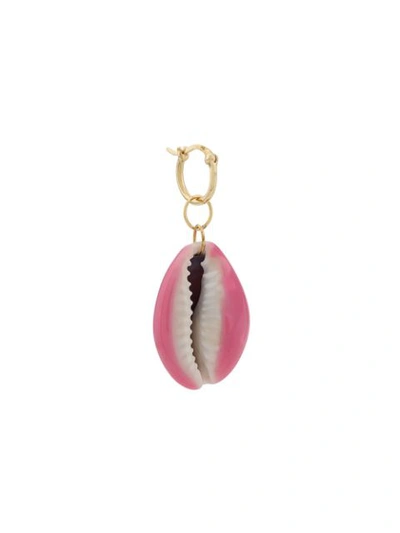 Aurelie Bidermann Scarab Drop Earrings In Gold/pink