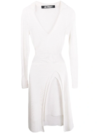 Jacquemus Sheer Constructed Dress - White