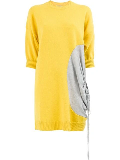 Jw Anderson Geraffter Pullover - Gelb In Yellow