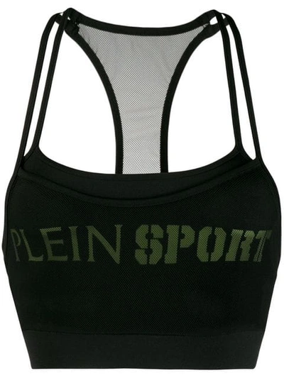 Plein Sport Tennis Cropped Top In Black