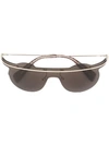 Yohji Yamamoto Aviator Sunglasses In Metallisch