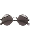 Yohji Yamamoto Panelled Lens Sunglasses In Black