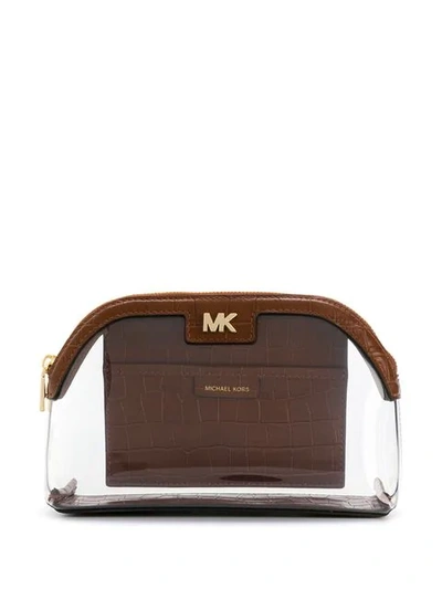 Michael Michael Kors Make-up Bag - Neutrals In Neutrals