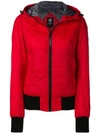 Canada Goose Fitted Puffer Jacket In Red