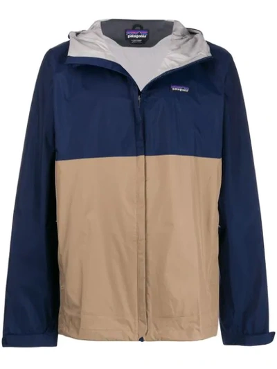 Patagonia Colour-block Zipped Jacket - Blue