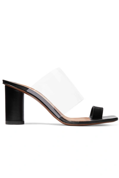 Neous Chost Leather And Pvc Sandals In Black