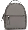 Calpak Kaya Faux Leather Round Backpack In Charcoal