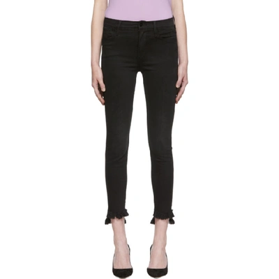 Frame Le High Skinny Raw Stagger Jeans In Mulholland