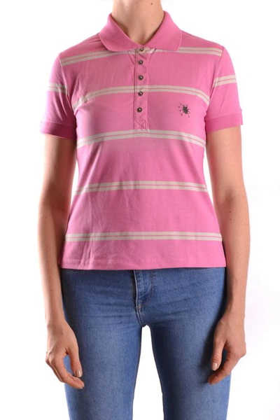 Costume National Women's Pink Cotton Polo Shirt