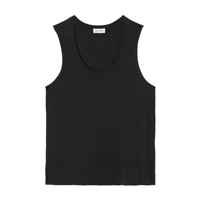 American Vintage Jacksonville U Neck Tank - Carbon - Atterley In Black