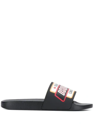 Dsquared2 Dune Black Rubber Slide