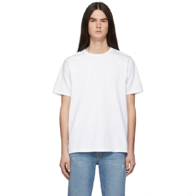 Frame Crew-neck Cotton-jersey T-shirt In White