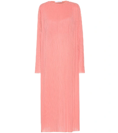 Givenchy Pleated Maxi Dress In Pink