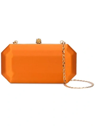 Tyler Ellis Perry Clutch Bag In Orange