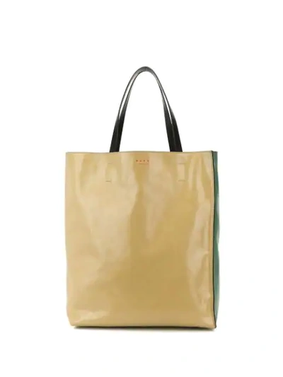 Marni Large Shopping Bag In Green