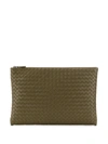 Bottega Veneta Woven Clutch Bag - Green