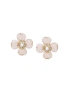 Goossens Flower Earrings In Pink