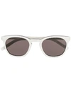 Saint Laurent Eyewear Sonnenbrille Mit Breitem Gestell - Weiss