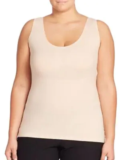 Spanx Plus Size Trust Your Thinstincts Tank In Soft Nude