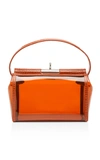 Gu De Water Leather-trimmed Pvc Bag In Orange
