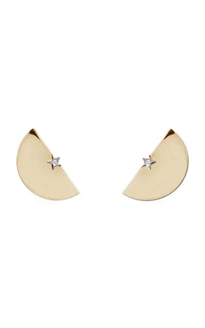 Anna Maccieri Rossi Half An Hour Earrings In Gold