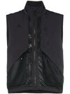 Nike Nrg Agc Zipped Mesh Vest In Black