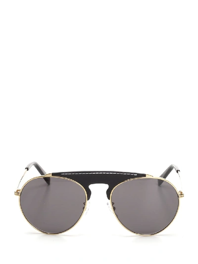 Loewe Pilot Stitch Sunglasses In Black