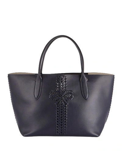 Anya Hindmarch The Neeson Shopper Tote Bag, Dark Blue