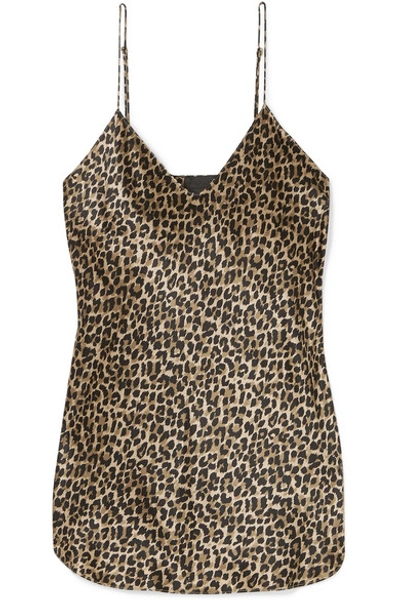 Nili Lotan Isabella Leopard-print Silk-satin Camisole In Leopard Print