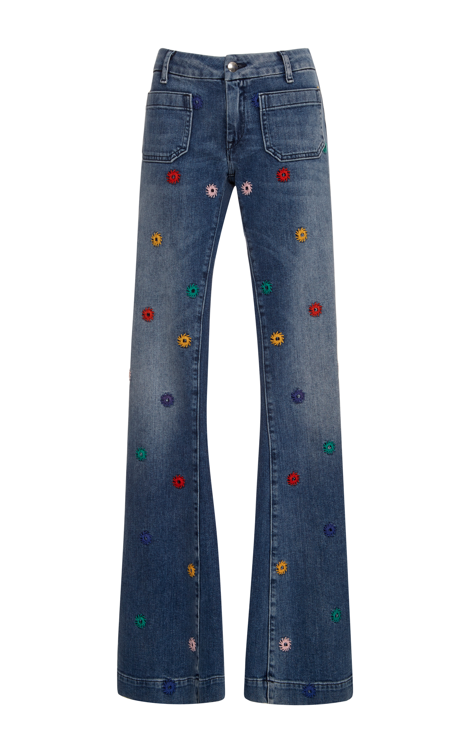 Seafarer Penelope Embroidered Flare Jeans | ModeSens