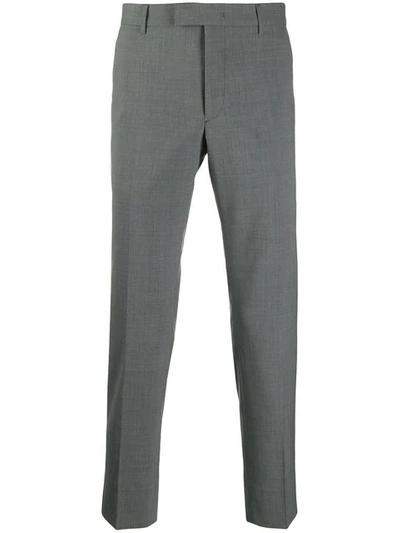 Prada Slim Tailored Trousers - Grey In Grey